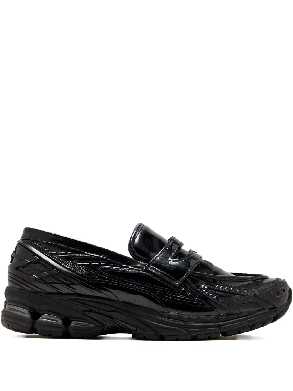 New Balance Crocodile-Effect Slip-On Sneakers Grazuv Mart