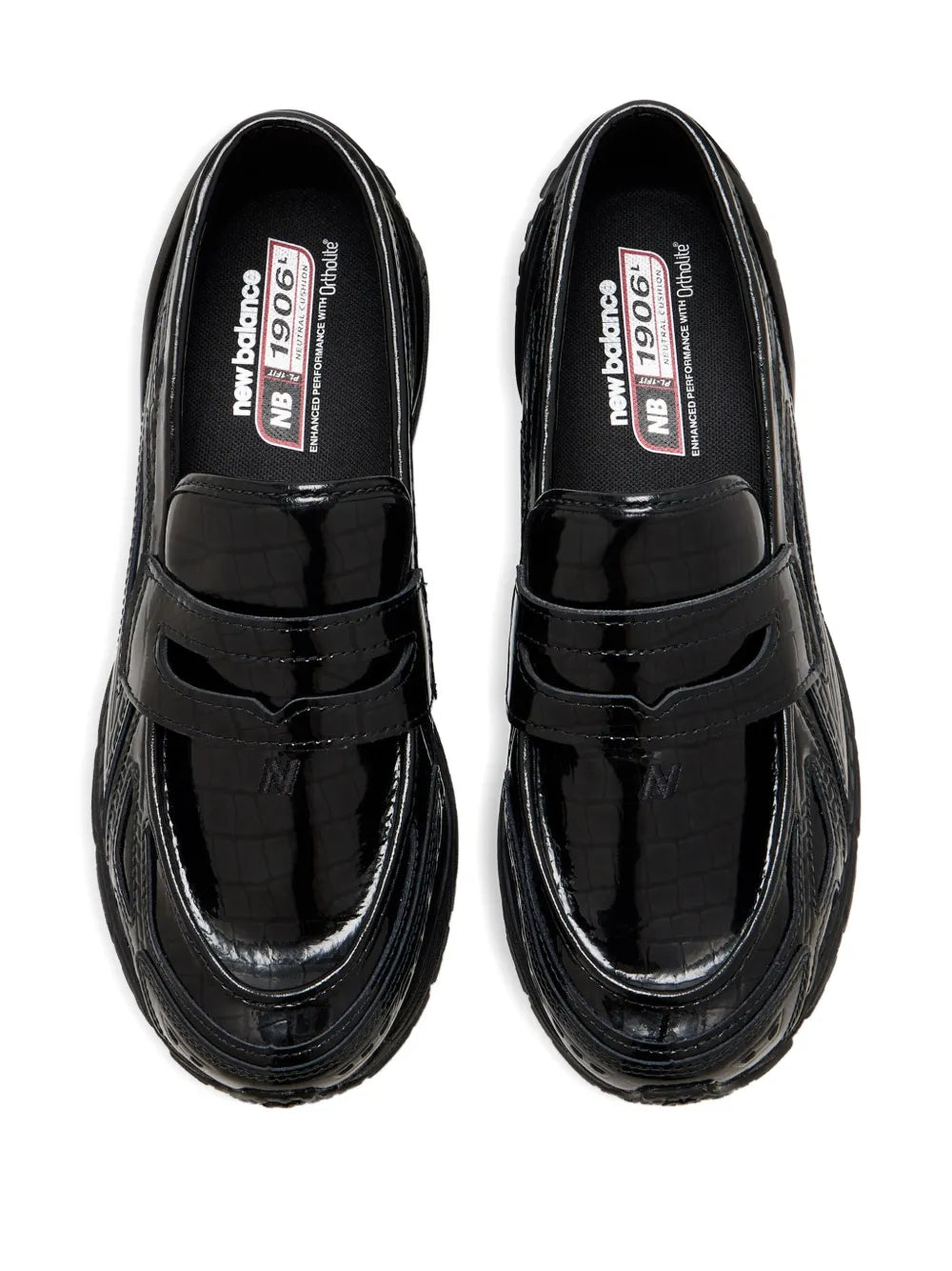 New Balance Crocodile-Effect Slip-On Sneakers Grazuv Mart