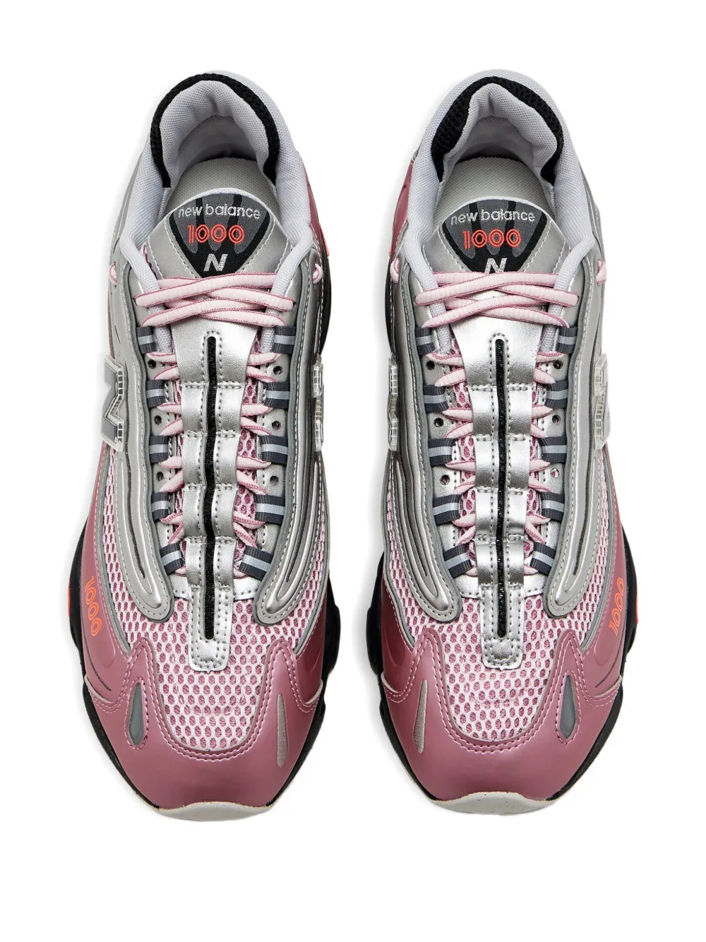 New Balance 1000 Metallic Lace-Up Sneakers Grazuv Mart