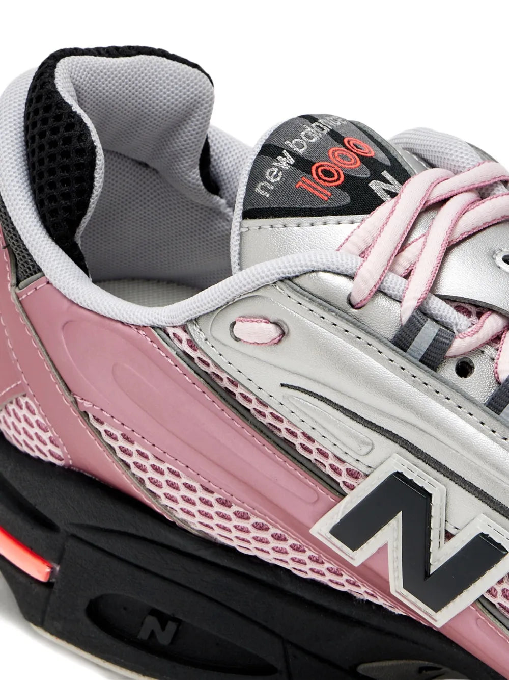 New Balance 1000 Metallic Lace-Up Sneakers Grazuv Mart
