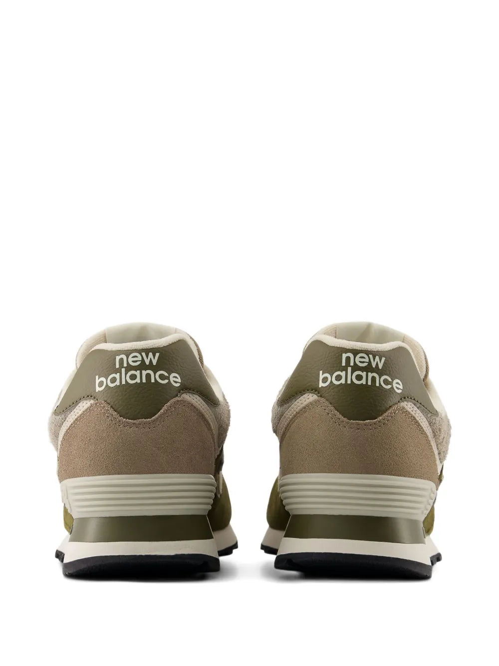 New Balance 574 Lace-Up Suede-Panelled Sneakers Grazuv Mart
