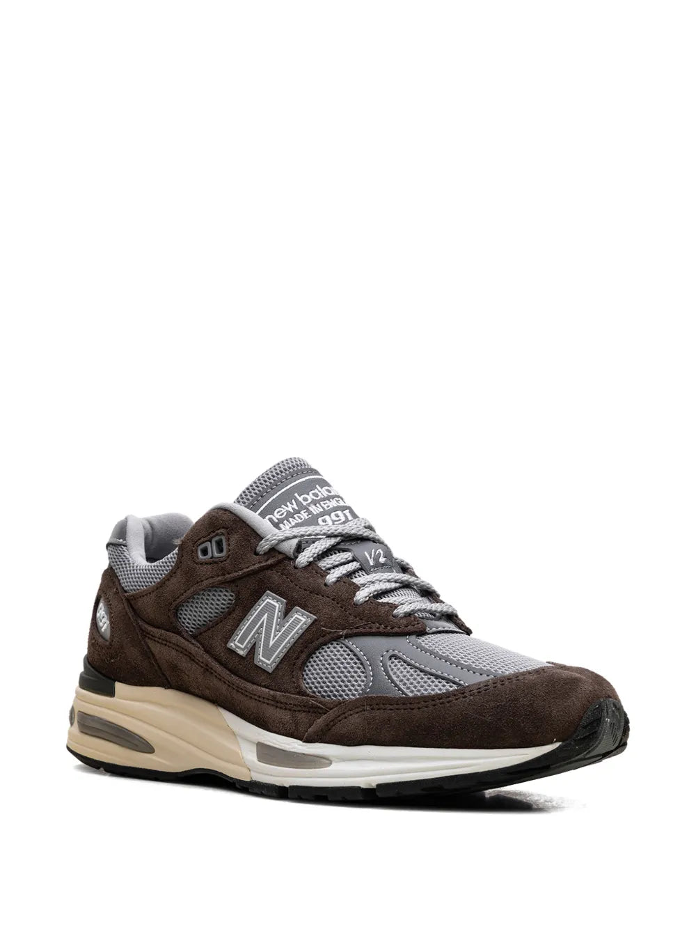 New Balance 991V2 Logo-Patch Sneakers Grazuv Mart