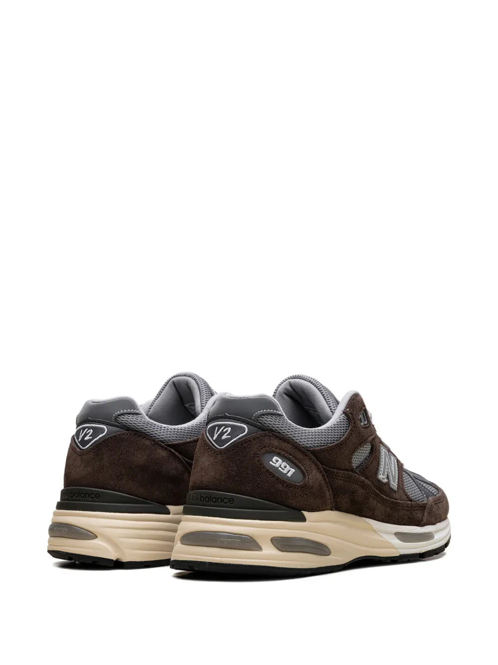 New Balance 991V2 Logo-Patch Sneakers Grazuv Mart
