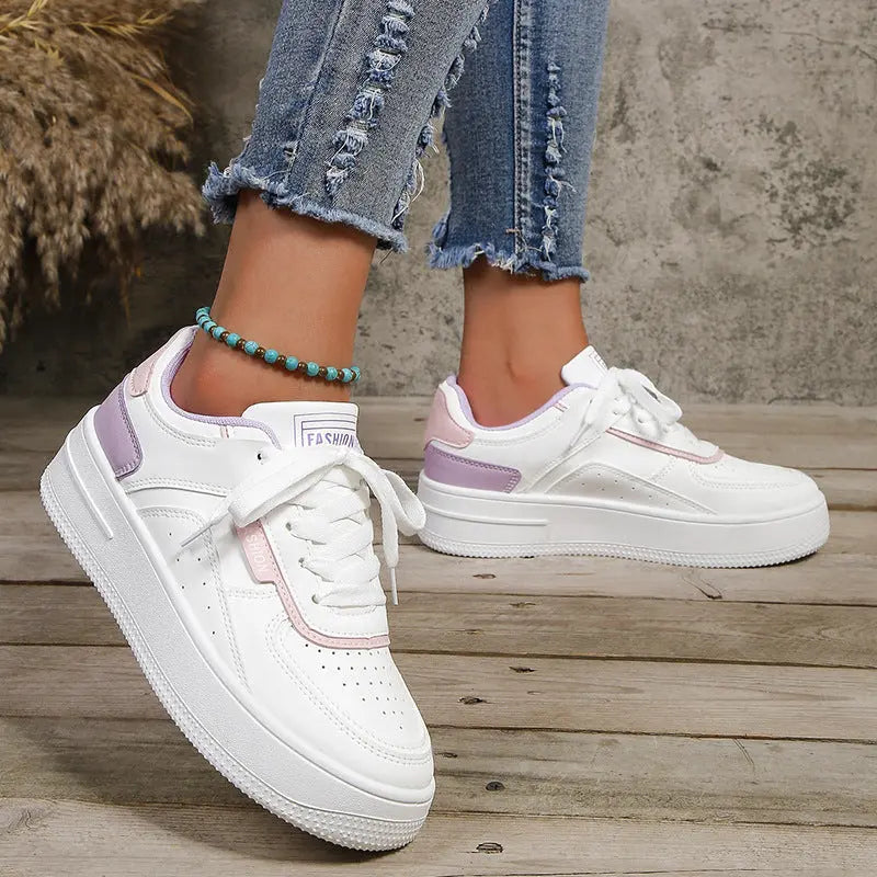Womens Fashionable Casual Breathable Non-slip Sneakers.